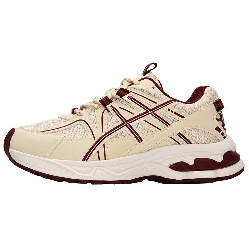 Retro barevné sladění dad shoes dámské 2025 nové síťované prodyšné s malým zvýšením podpatku ležérní sportovní boty