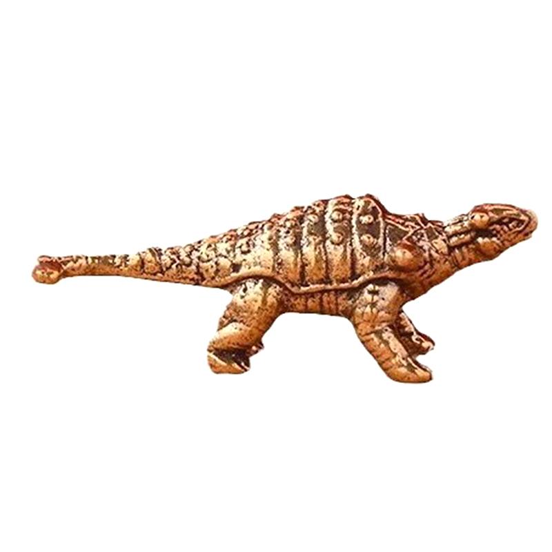 1PC 11 Kinds, Brass Dinosaur Model Decoration Metal Crafts Decoration Jurassic Tyrannosaurus Triceratops Ankylosaurus Modeling