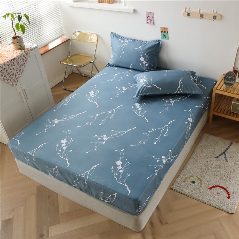 Deep Pocket Fitted Sheet Set King Queen Double Full Size Bohemian Floral Bed Linen Set 27cm Deep