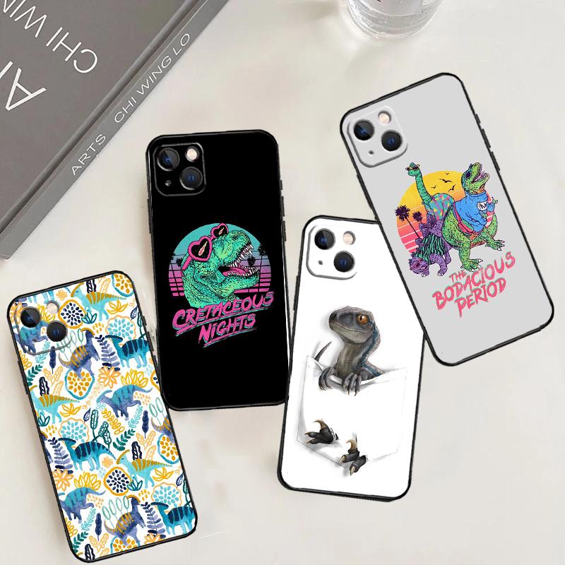Cute Dino Dinosaur Case For OPPO Reno 14 12 11 10 13 Pro 14F 13F 12F 11F 8 7 Lite OPPO Find X9 X8 X6 Pro Cover