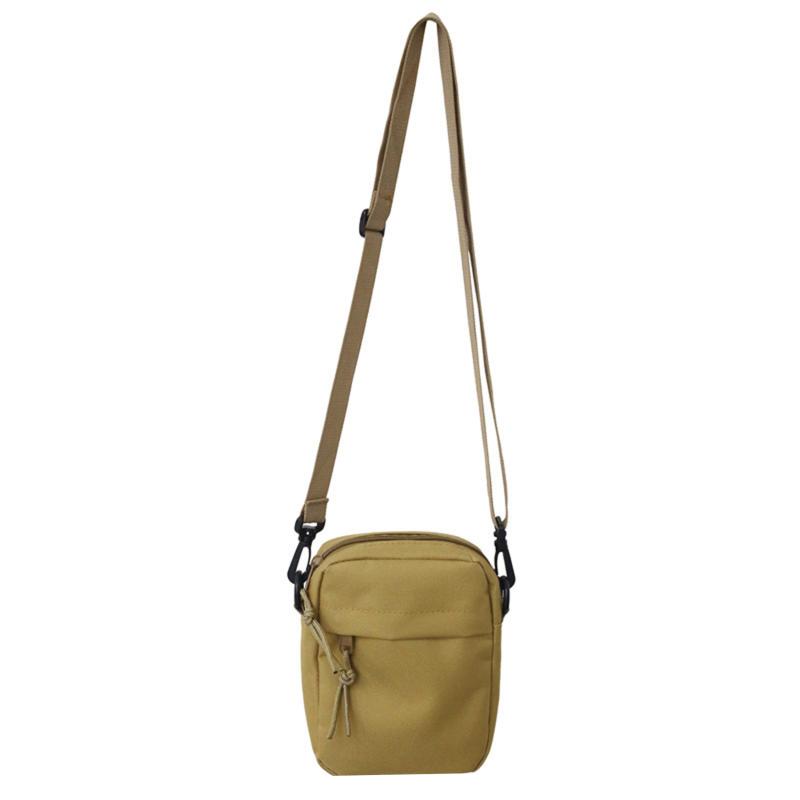 Einfache kleine Umhängetasche für Herren, Messenger-Sling-Taschen für Herren, lässige Canvas-Umhängetasche mit kleinem Reißverschluss
