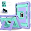 Tablet Case For iPad A16 11th 2025 Heavy Duty Protection Armor Stand Case For iPad 10th 10.9'' 2025 Shockproof Cover With Strap