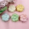 Beaded Materials Plum Blossom UV Color Plating DIY Jewelry Accessories Loose Beads 5pcs Jewelry Acrylic For Bracelet Earring Making  Accessories