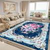 European Flower Decor Carpets Luxury Rugs for Living Room Sofa Area Anti-slip Home Bedroom Lounge Rug
