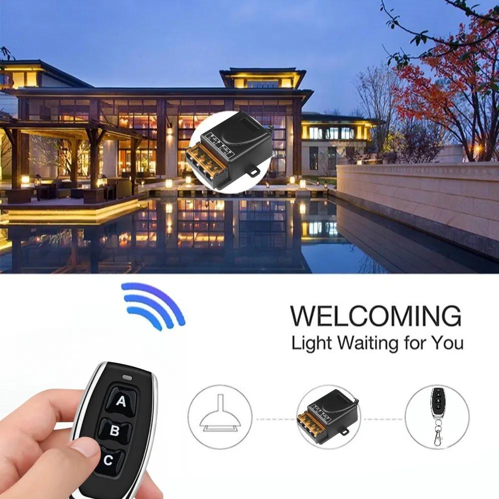 AC 220V 30A Relay Universal Remote Control Switch 433mhz Wireless Switch and On Off Transmitter for Light Lamp Water Pump Door