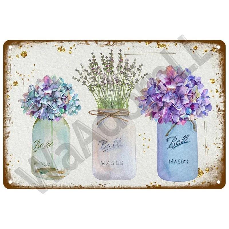 Placă Metalică Vintage Cutie Retro Cafenea Artă de Perete Grădină Decor Acasă Placă pentru Cameră Pictură Fermă Cadou Perfect pentru Perete Mural D
