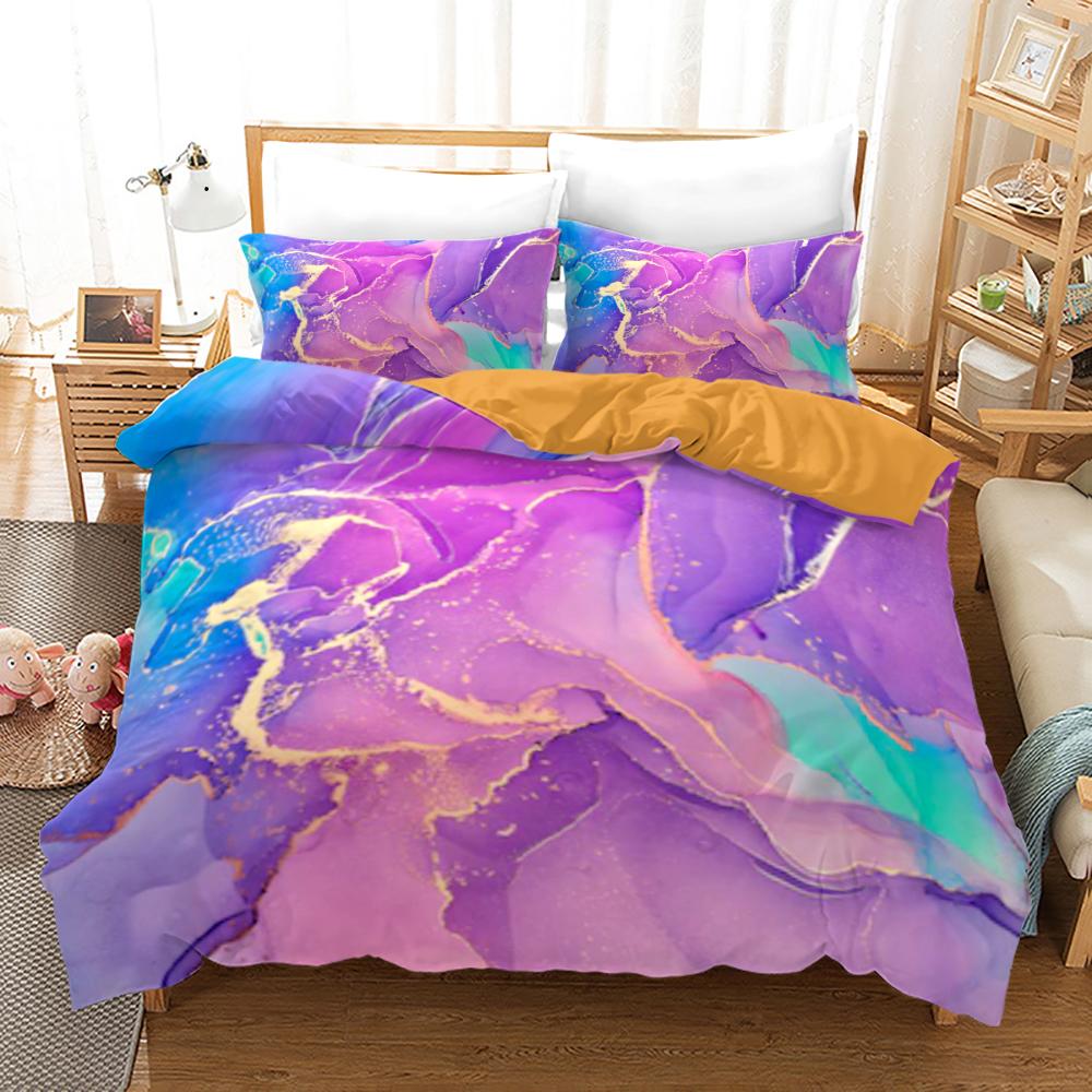 Texture Bedding Set Single Twin Full Queen King Size All-match Bed Set Aldult Kid Bedroom Duvetcover Sets 3D Print 0