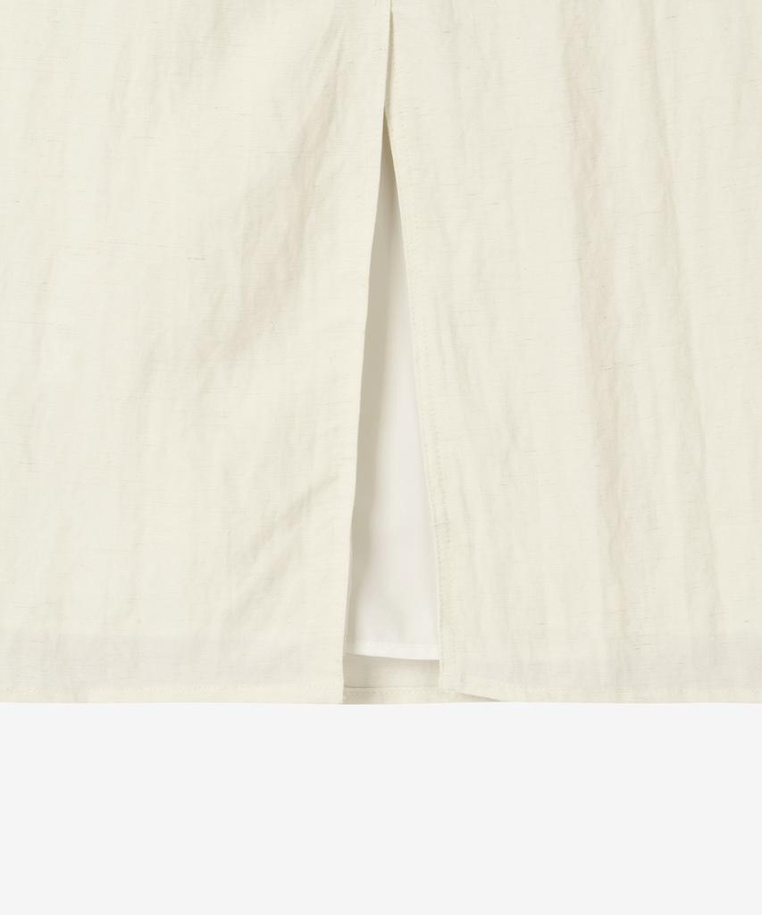 Basica Light Banding Slit Long Skirt (Beige)