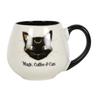 Magische Kaffee & Katzen Runde Tasse