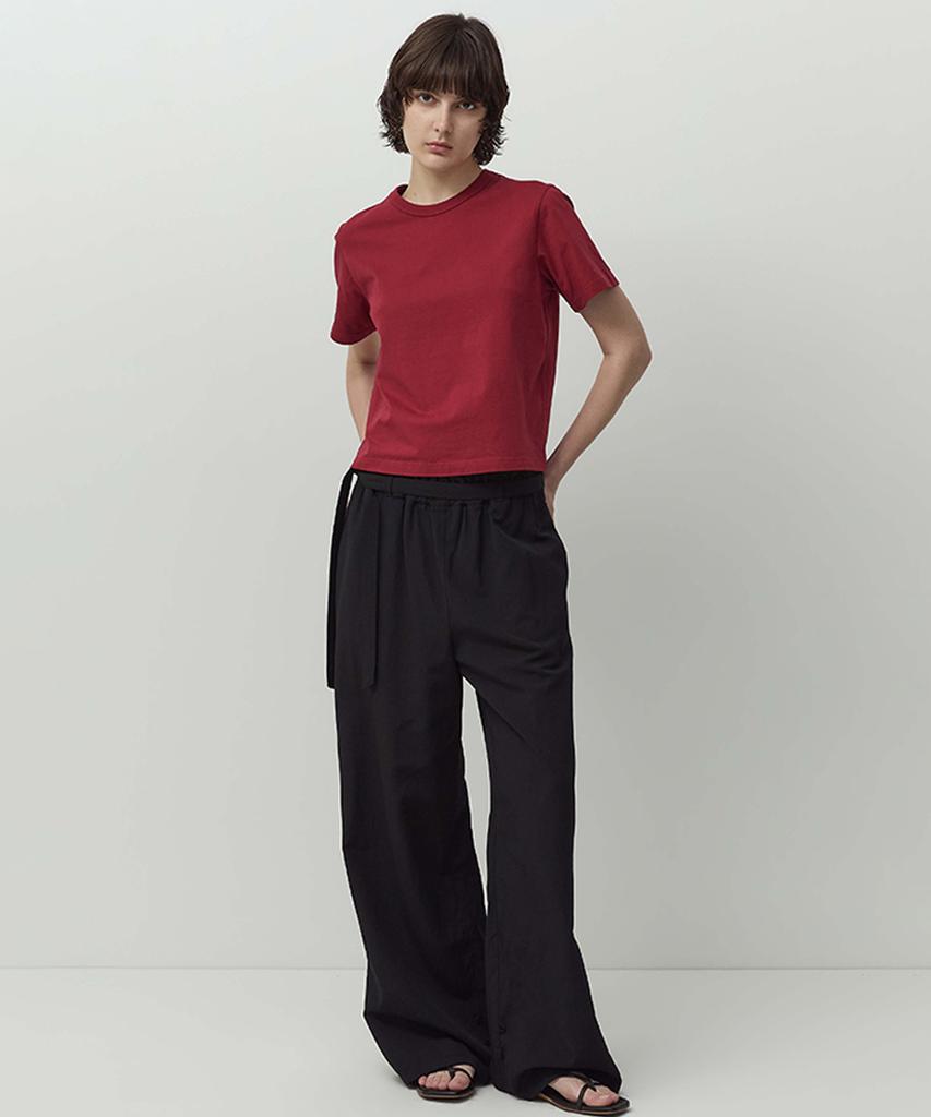 Leopeusaideuhwaiteulabel Belted Curtain Pants Crow