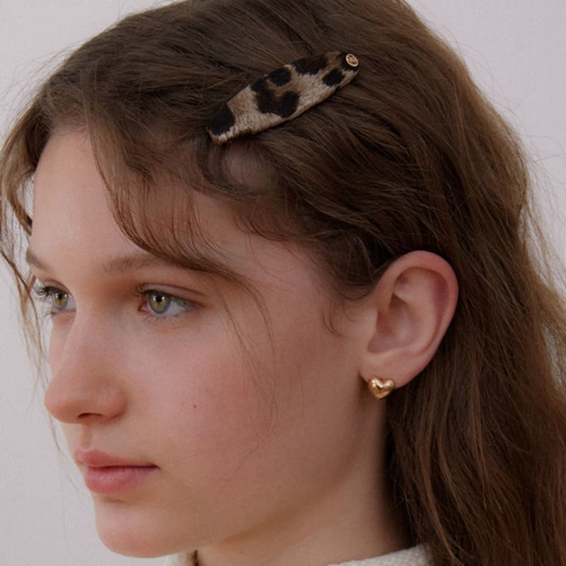 OVLA classic leopard hair pin_short HP034
