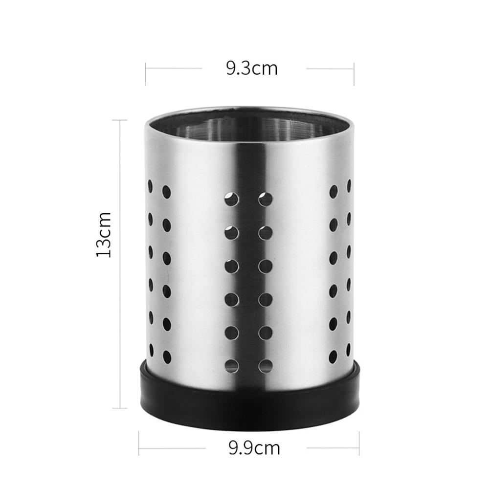 Besteckhalter Organizer Besteckhalter Abtropfgestell Löffel Gabel Essstäbchen Aufbewahrungskorb Edelstahlgestell Zuhause Küchengerät