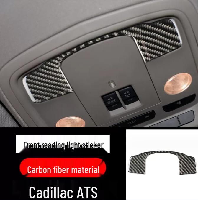 Cadillac ATSL Carbon Fiber Interior Trim: Console, Gear Shift, Air Outlet Stickers