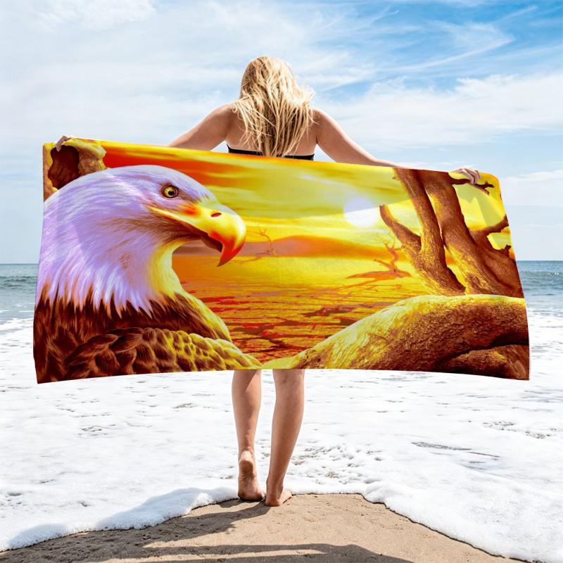 Ultra Absorbent Quick Dry Microfiber Beach Towel With Large Floral Print 70x140cm Portable Bath Pool Travel