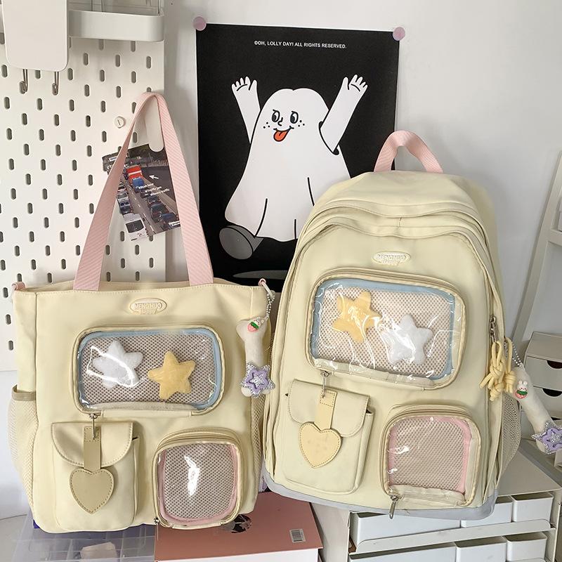 Children's Schoolbags  Girls  Elementary School Students  Junior High School Students  Large Capacity Two Piece Backpacks