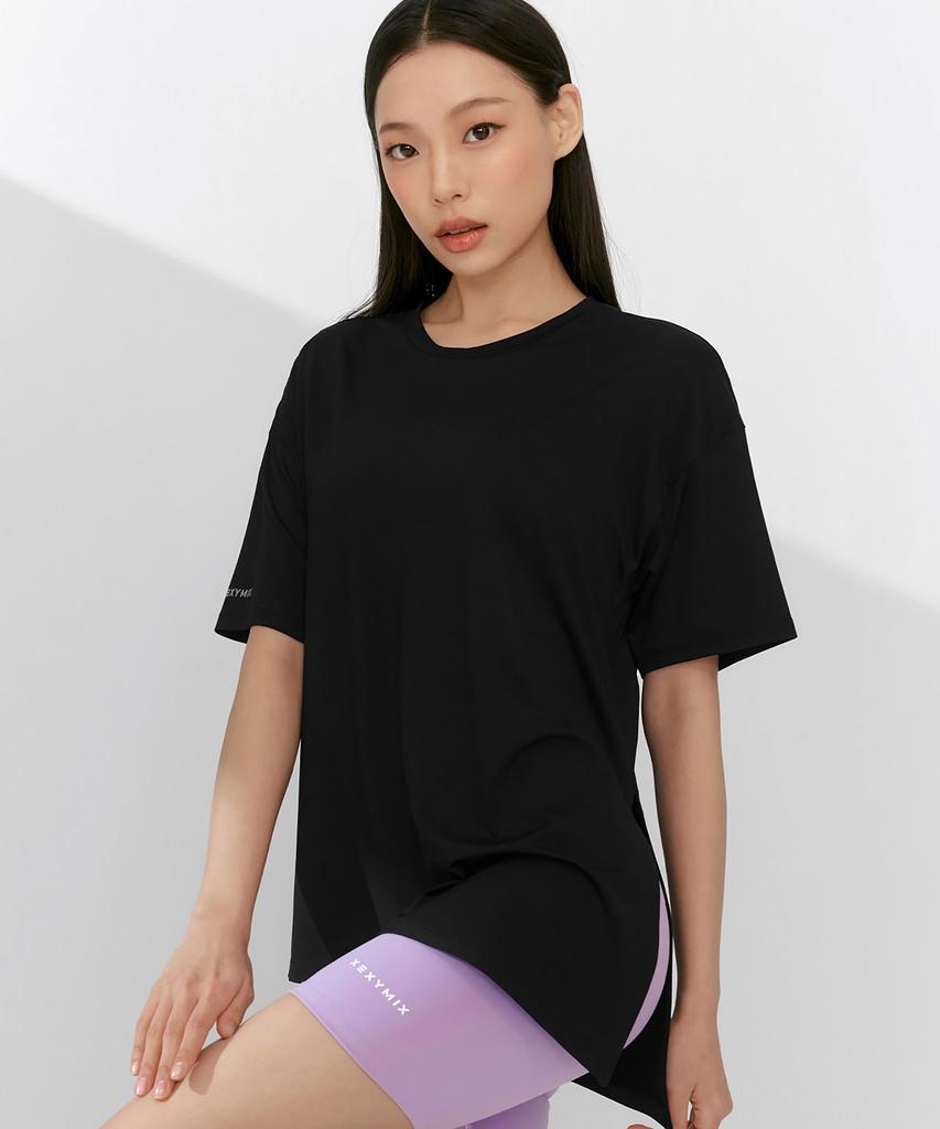 XEXYMIX Ice Feather Light 2.0 Asymmetrical Loose Fit Short Sleeve Xfk1Ts1003 (A Type)