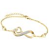 Gold Bracelet Bracelet Infinity Heart Bracelet Strawberry