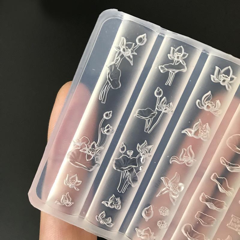 3D Silicone Nail Art Mold Easy Demold Durable Tool for Custom Cute Nail Charms Women DIY Manicure Beginners Home Use