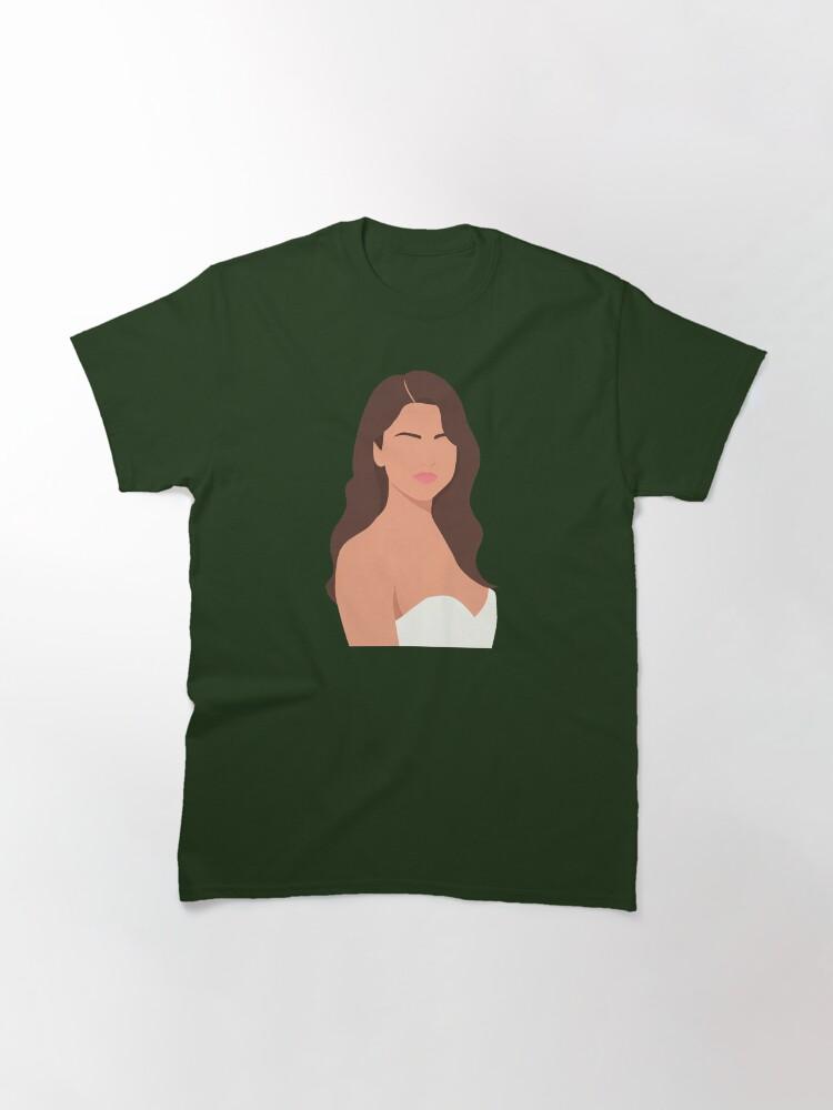 Selena Gomez Lineless Illustration Klassisches T-Shirt