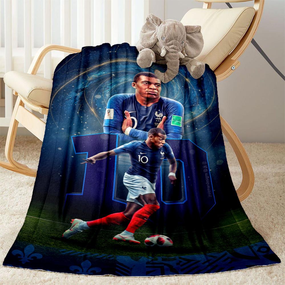 Mbappe 167 Blanket Durable Comfort Perfect for Bedding Office Chair Bed for All Seasons Digital Print Best Holiday Gift for Friends Family