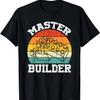 Master Builder Garçons - T-shirt Maître Bâtisseur Blocs de Construction