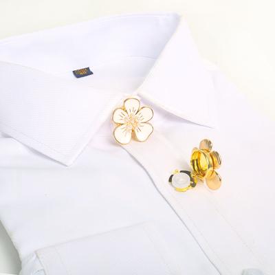 2 Pièces/Ensemble Boutons de Manchette Fleur Couvre-Boutons Pour Manches de Chemise Bouton à Clip Décoration de Robe Accessoires de Boutons de Vêtements