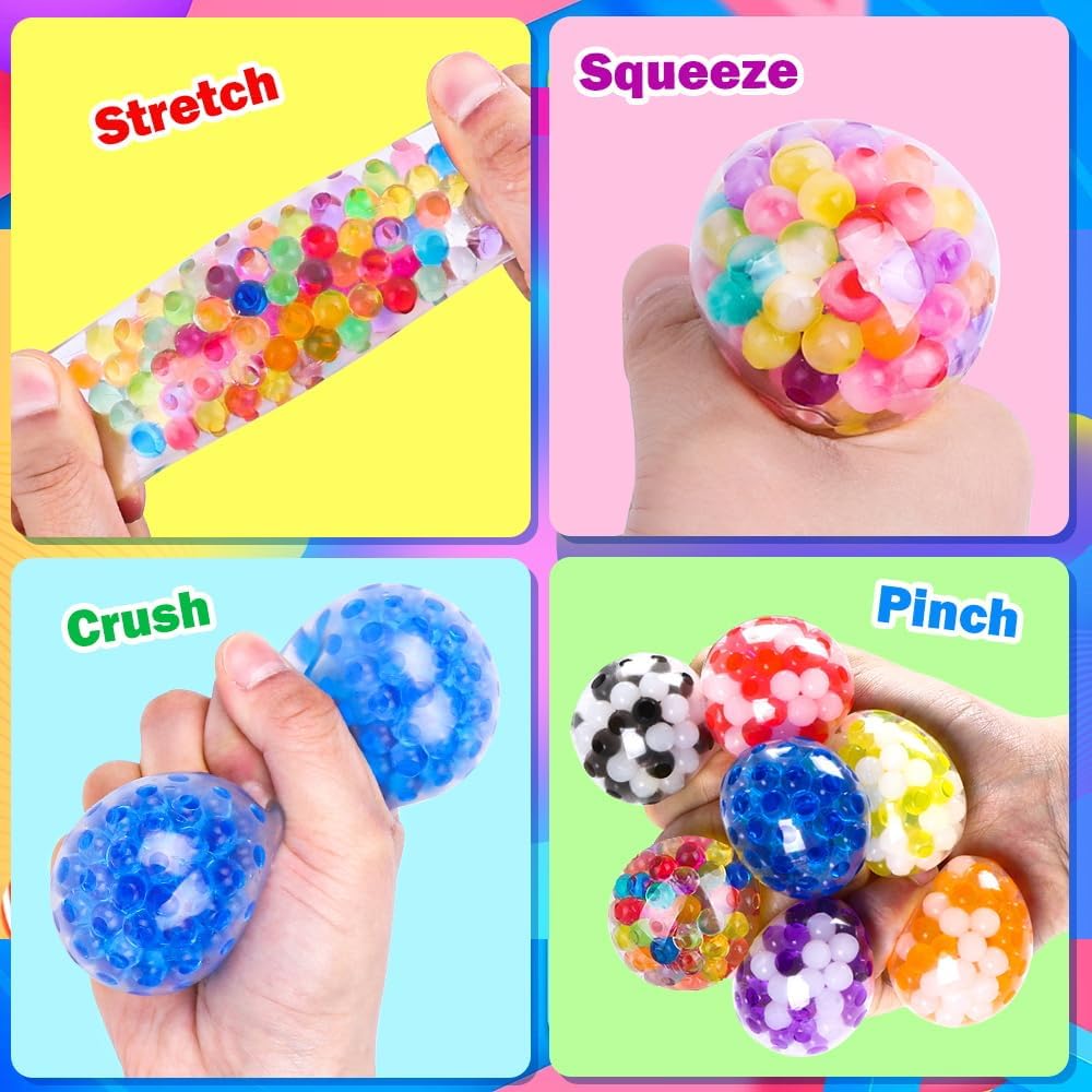 2/4 ks Hladkacie loptičky pre deti Dospelých Úľava od stresu Malé stláčacie Fidget loptičky Sada Autizmus Hyperaktivita Zvýšenie Zábavy