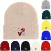"LOVE" Lippenabdruck Strickmütze Beanie, Skullies Beanies Herbst Weich Stilvoll Bommelmützen Strickmütze Beanie