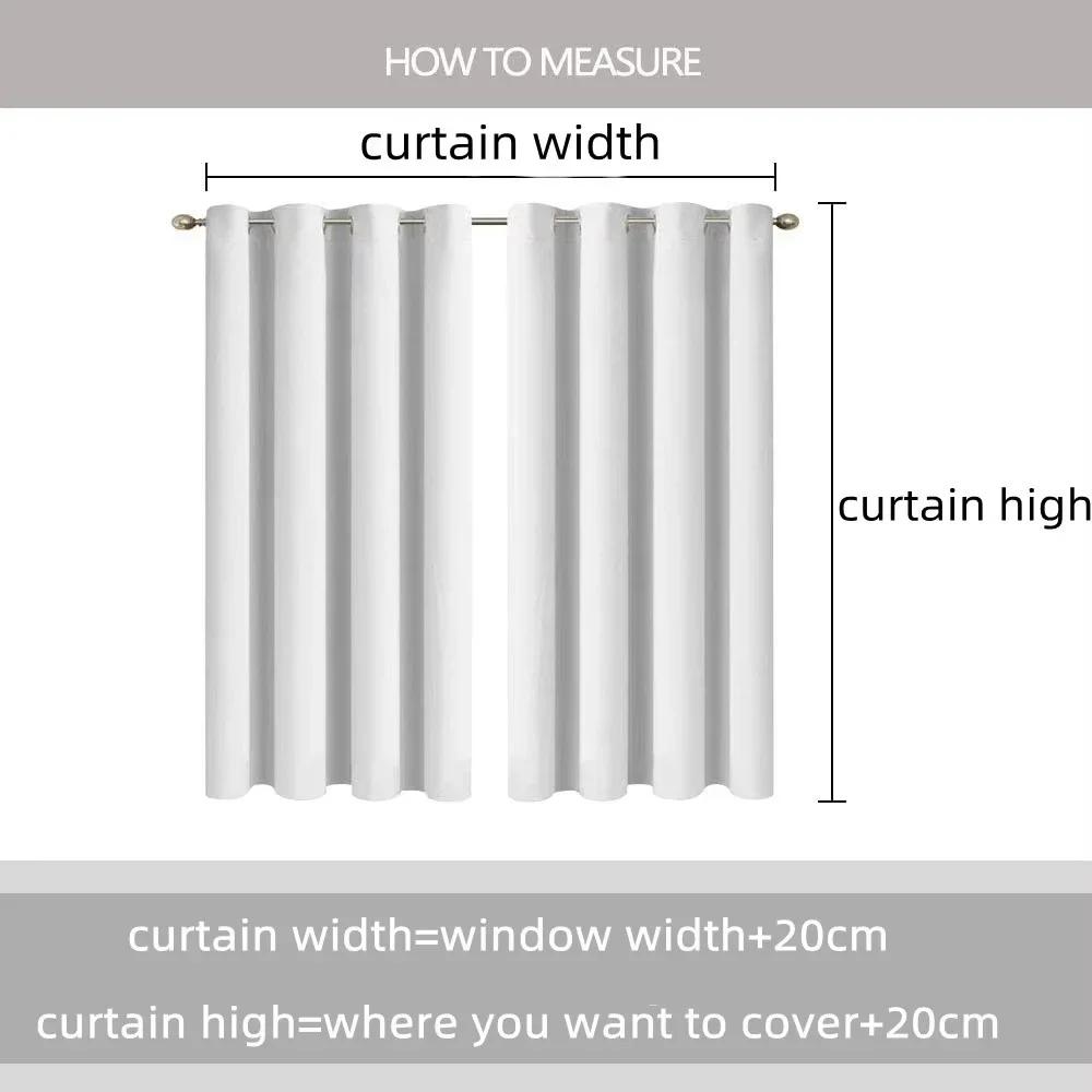 Modern Living Room Curtains 2 Pieces Kawaii Bear Halloween Decoration Blackout Curtain Home Interior Curtains for Camera Shades