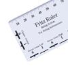 Guitar Neck Ruler Accurate Portable PVC String Action Ruler Gauge for Guitar
