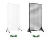 Jewelry Display Mobile Shelving Hooks & Wire Mesh Grid Rack for Studio/Kindergarten