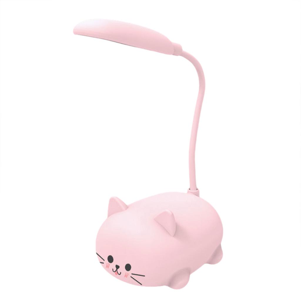 Sevimli Evcil Domuz Mini Gece Lambası USB Şarjlı Katlanabilir LED Küçük Masa Lambası Öğrenci Öğrenme Göz Koruması Kitap Lambaları Başucu Dekoru