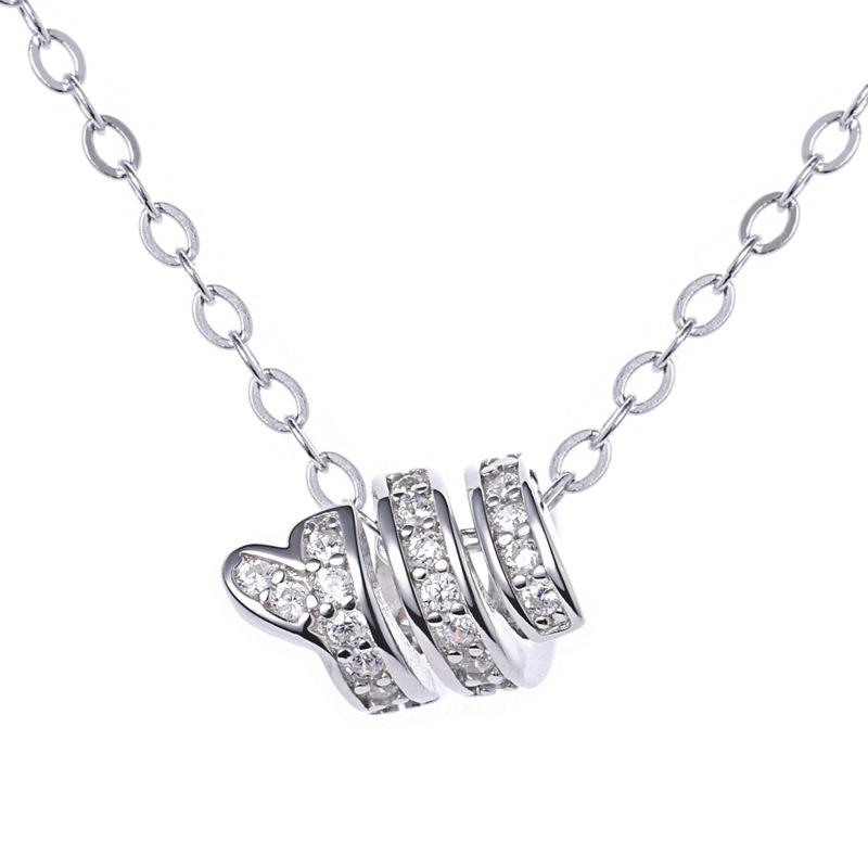 Rotating Passepartout Necklace Korean Version Niche Design Pendant Creative Light Luxury Jewelry Ins Style