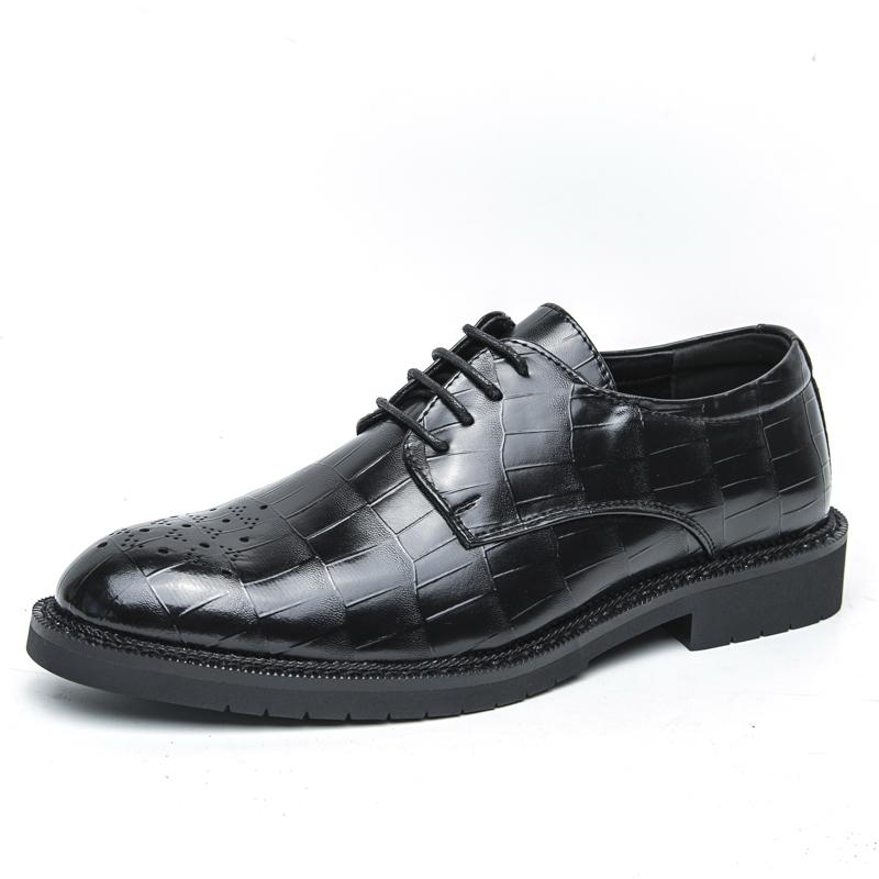 High End Marke Schnürer Modische Herren Brogue Schuhe Elegant Formelle Schuhe Frühling Herbst Neu Herren Business Leder Freizeitschuhe