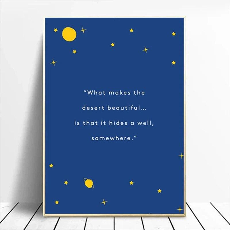 Legend Story Little Prince Canvas Painting Wall Artwork Printed and  Pictures Style Poster Children Room Home Artwork Decoration