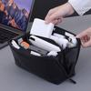 Geantă pentru Accesorii Electronice cu Mai Multe Compartimente Organizator Impermeabil din Piele Ecologică pentru Cabluri Încărcătoare Power Bank-uri