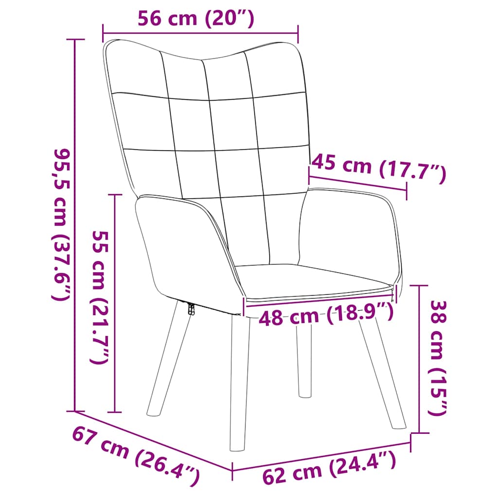 Beige Armchair 62 X 67 X 95.5 Cm Sherpa Fabric