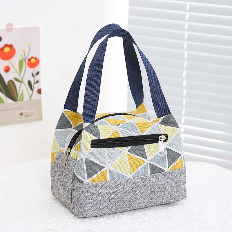 Japanse Canvas Tote Bag Bento Bag Geïsoleerde Tas Lunchbox Tas Moedertas Tote