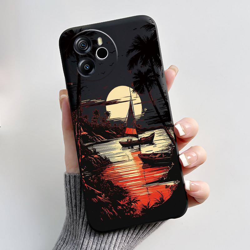 För Blackview Oscal Tiger 12 6.78" 2023 Blackview Shark 8 Baksida Telefonfodral Lyxigt Sött Kärlek Kanin Roligt TPU Mjukt Silikonfodral