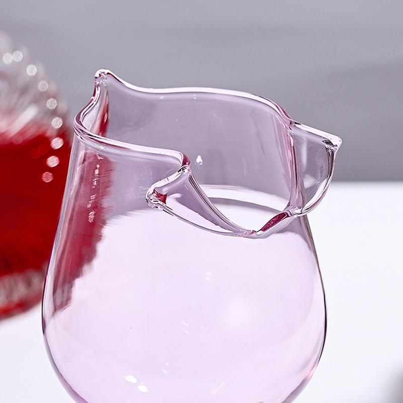 Rose Wine Glass Romantic Cocktail Red Wine Glass 150/400Ml Rose Flower Shaped Juice Champagne Glass Cup Bar Wedding Decoration
