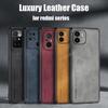 Husă din piele de oaie de lux pentru Xiaomi Redmi 10c 12c A1 A2 Plus 10A 10 12 C 5G 2023 Copertă din spate pentru bărbați retro pe Redmi10c Redmi12c