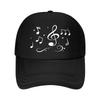 Music Baseball Cap Hat Adjustable Vintage Distressed Dad Golf Hat For Unisex Women  Mesh Baseball Cap