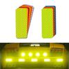 10Pcs Styling Decal Car Bumper Reflective Stickers Auto Secure Reflector Stickers
