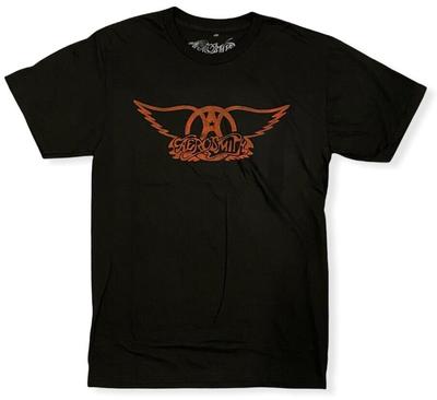 Camiseta unissex Aerosmith Ly Distressed Wings Classic Rock Roll