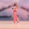 1:64 Girl Model Figure Handpainted Pose Scene Miniature People Resin Figures Micro Landscapes