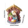 Resin Nativity Ornament Jesus Resin Statue Novelty Holy Family home Decors For Study Room Living Room Christmas Decoration