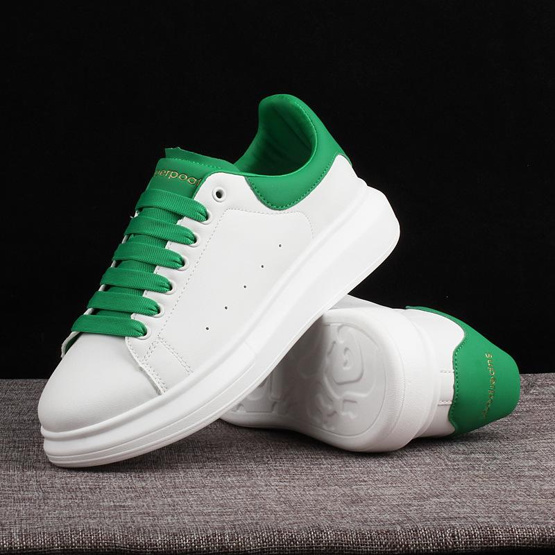 2024 Small White Shoes for Men Thick Soles for Men Skateboard Shoes for Lovers Casual Sports Shoes for Men Light Travel Shoes