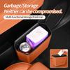 Leather Car Trash Can Waterproof Car Cup Holder Convenient Paper Napkin Organizer  Car Supplies