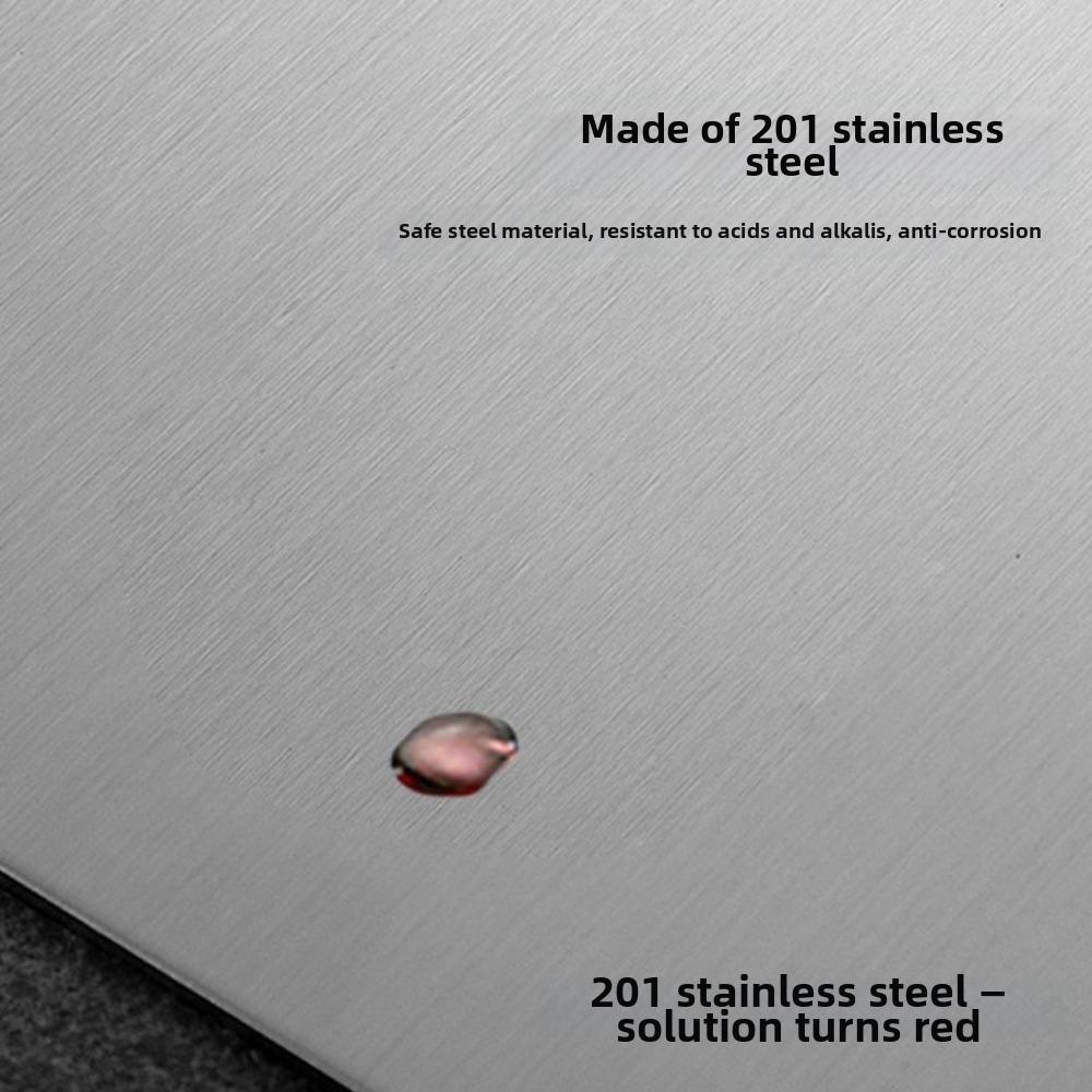 Double-Sided Stainless Steel Cutting Board Thickened Kneading Board Chopping Tray Dough Kneading