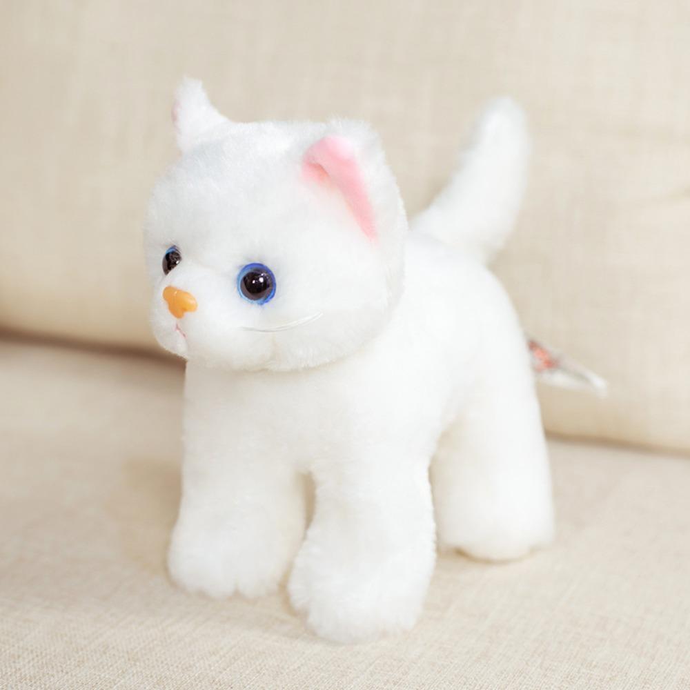 Cartoon Cat Plush Toys Simulation Stuffed Lifelike Cat Kids Toys Plush Kitten Doll Pet Toys